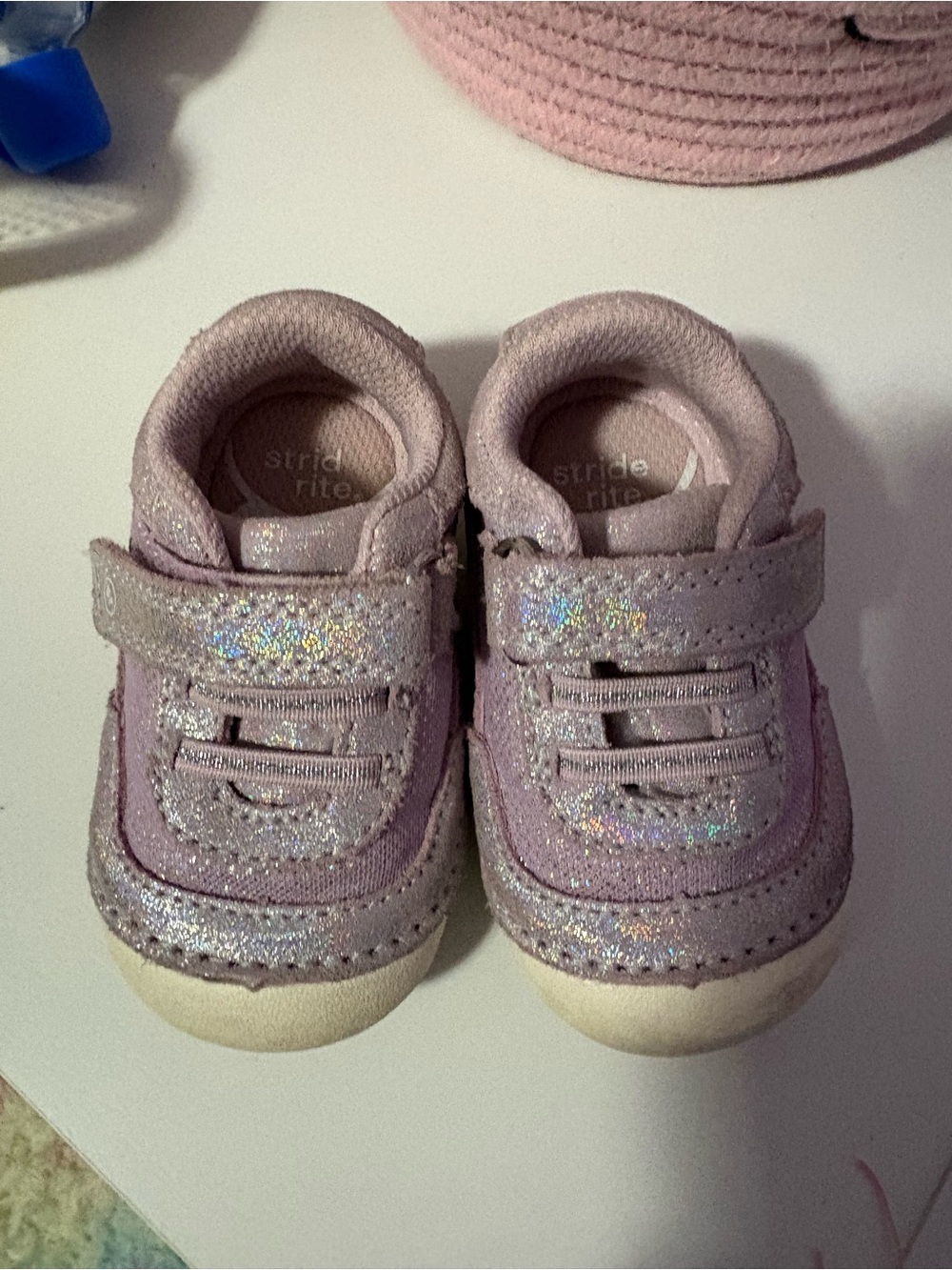 Stride Rite Lilac Glitter Toddler Shoes